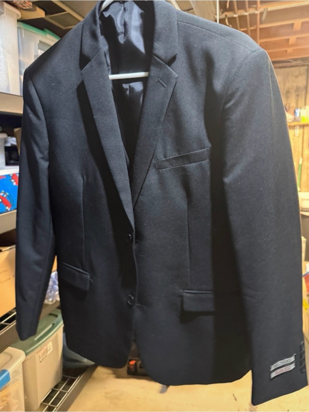 Brand New Mundo Men’s Suit Jacket Blazer Black 40 S 40s Slim Nwt With Vest!